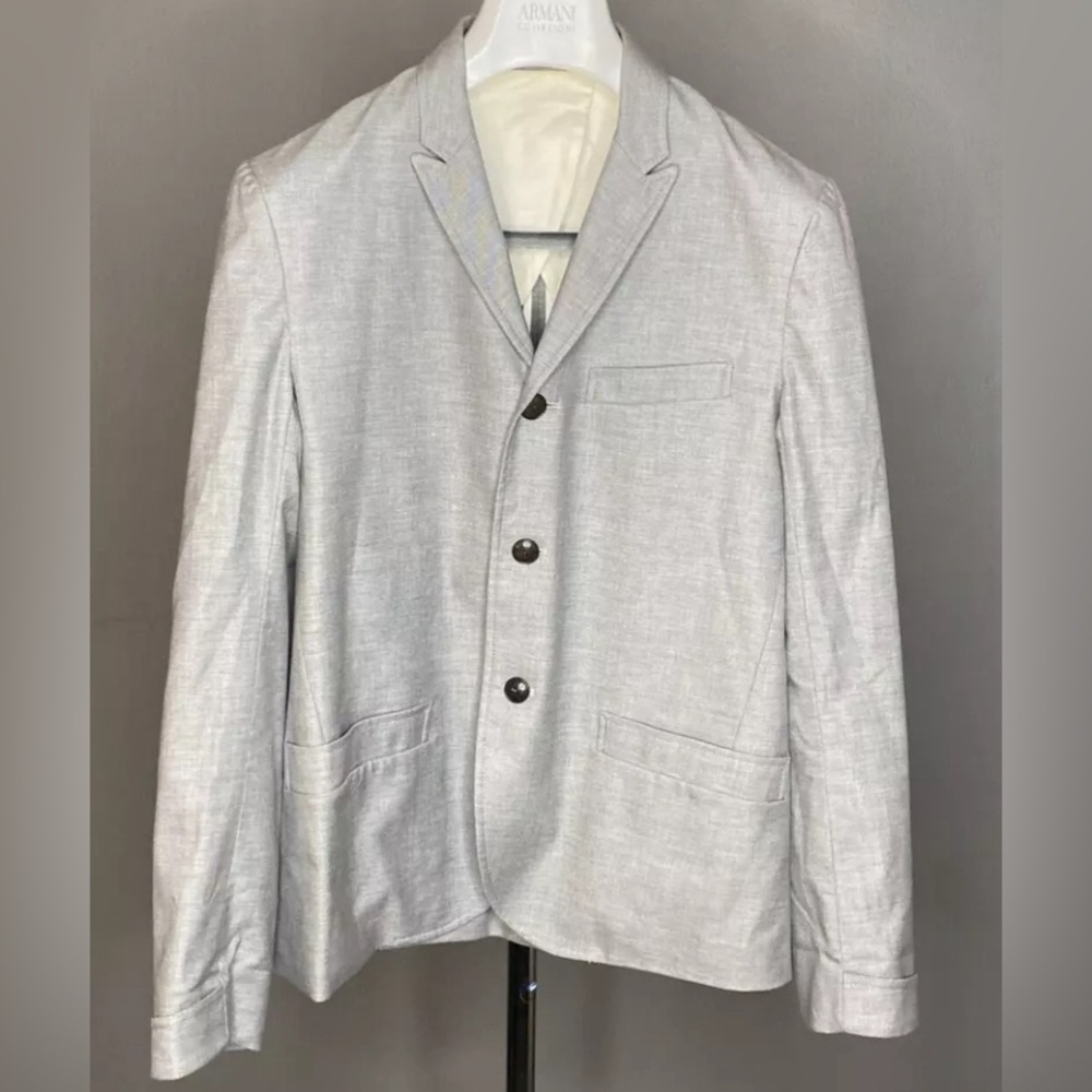 STEVEN ALAN Mens Classic Gray Blazer Jacket Sport Coat 36